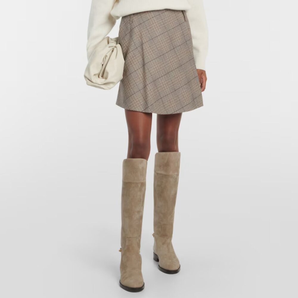 New JIMMY CHOO Nell suede knee-high boots 37.5  $650